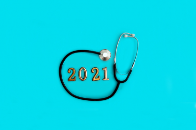 2021 sign with stethoscope