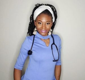 black nurse practitioner working