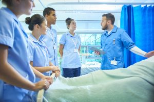 What are clinicals a picture of student nurses learning